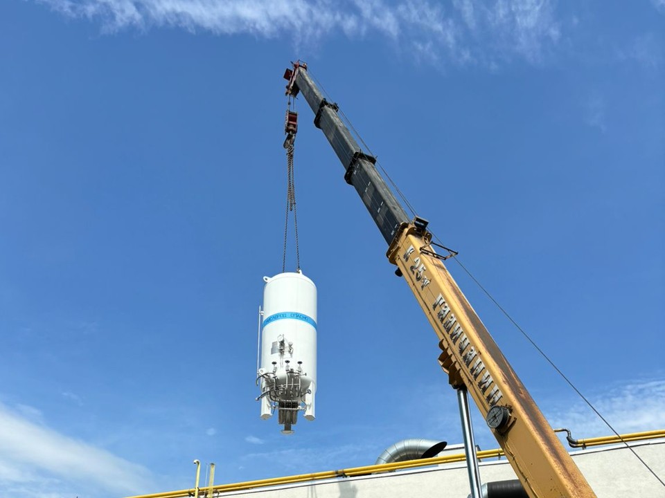 монтаж кислородного газификатора ГХК-3, Екатеринбург