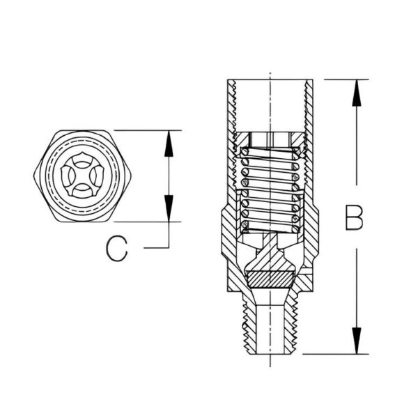 REGO CryoFlow PRV, чертеж клапана, схема