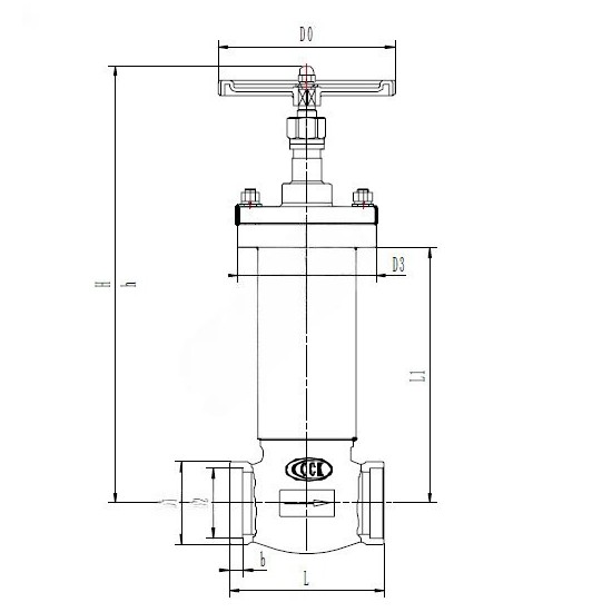 Вентиль CCK T328DJ…P для вакуумных трубопроводов — изображение 4