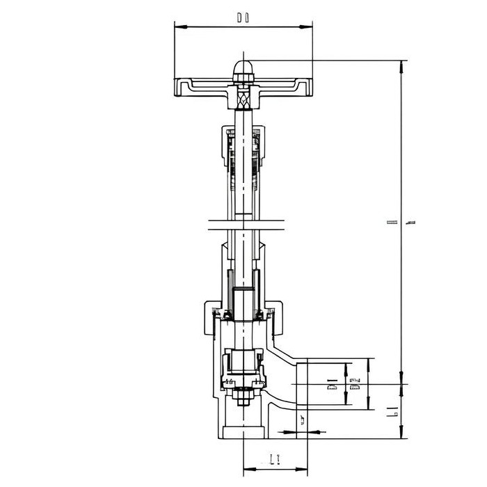 Вентиль CCK T328DL угловой — изображение 2