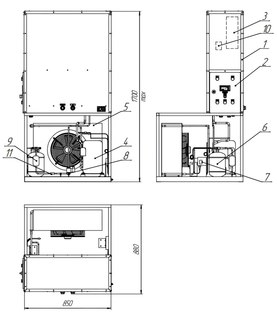 схема АПД 30.0 с внешним теплообменником