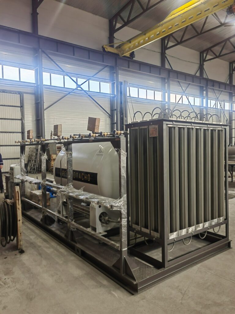 комплекс для сжижения и газификации аргона на базе ГУ-2/20, СпецКриоГаз